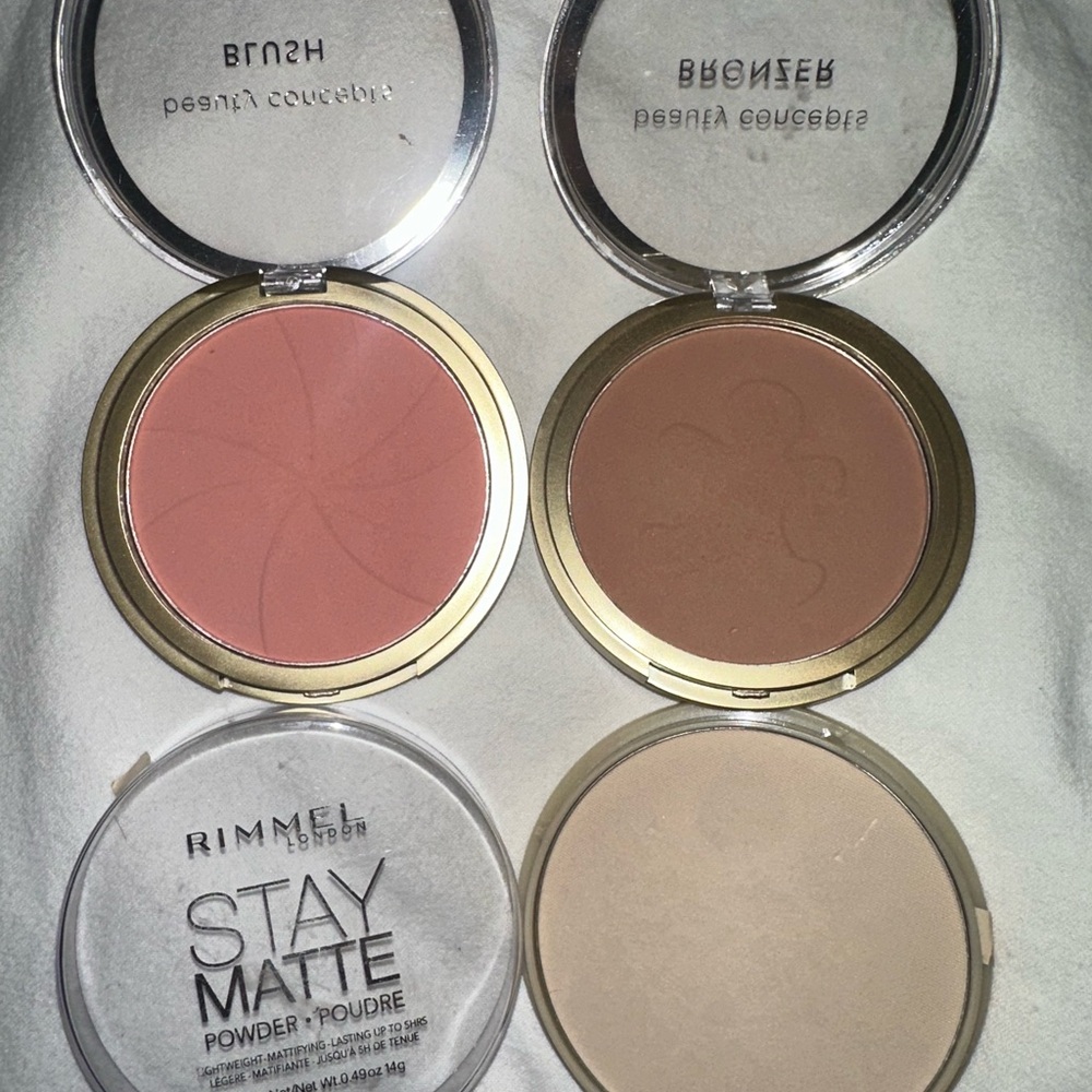 Rimmel London Stay Matte Powder Set - Pink, Brown, Cream